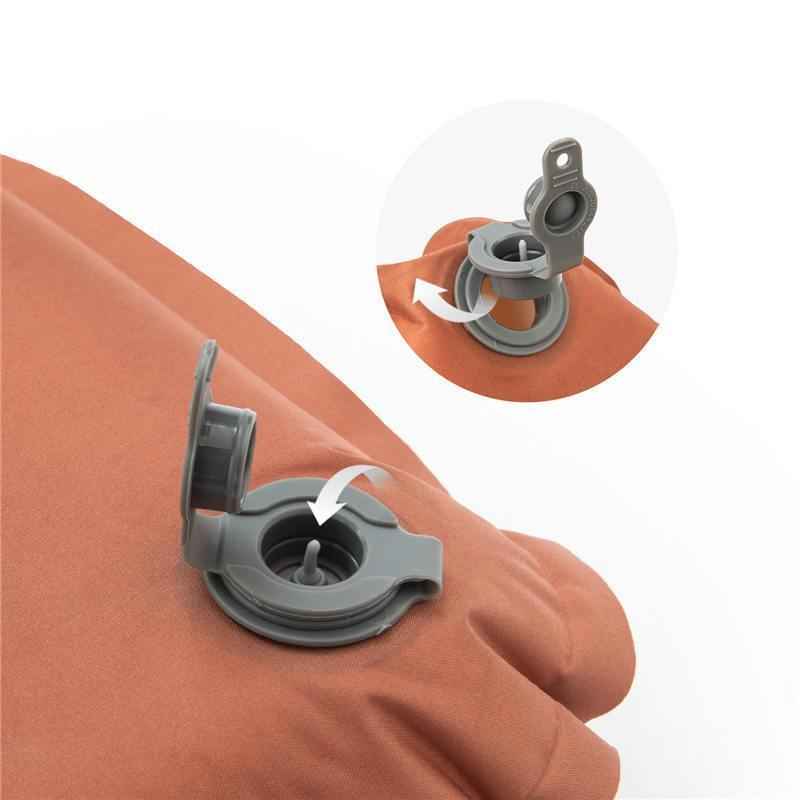 3D Hybrid Foam-Inflatable Camping Pillow