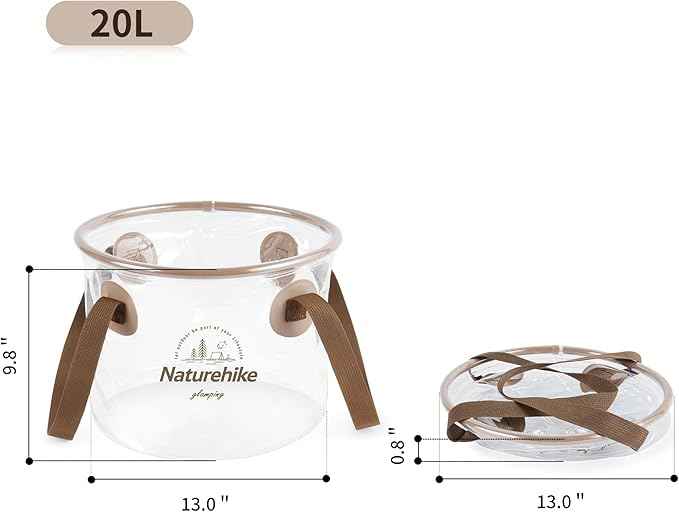 Naturehike Foldable Waterproof Round Camping Bucket