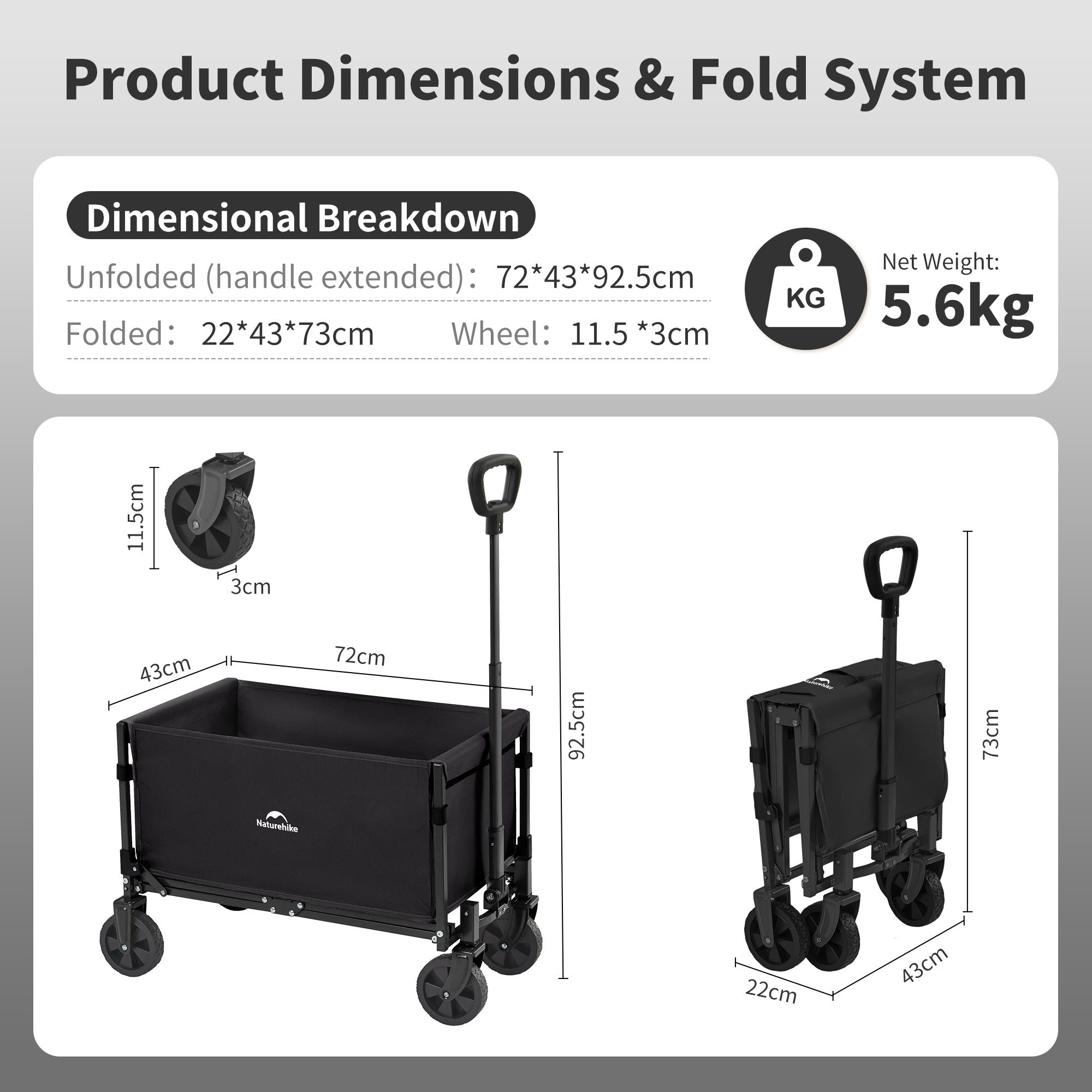 Lightweight Folding Camping Wagon