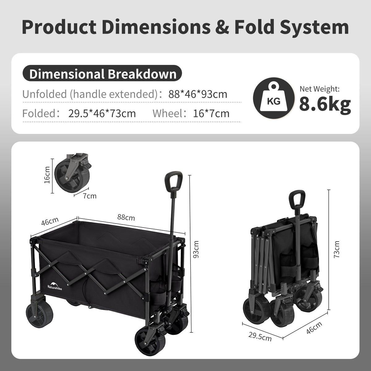 Lightweight Folding Camping Wagon