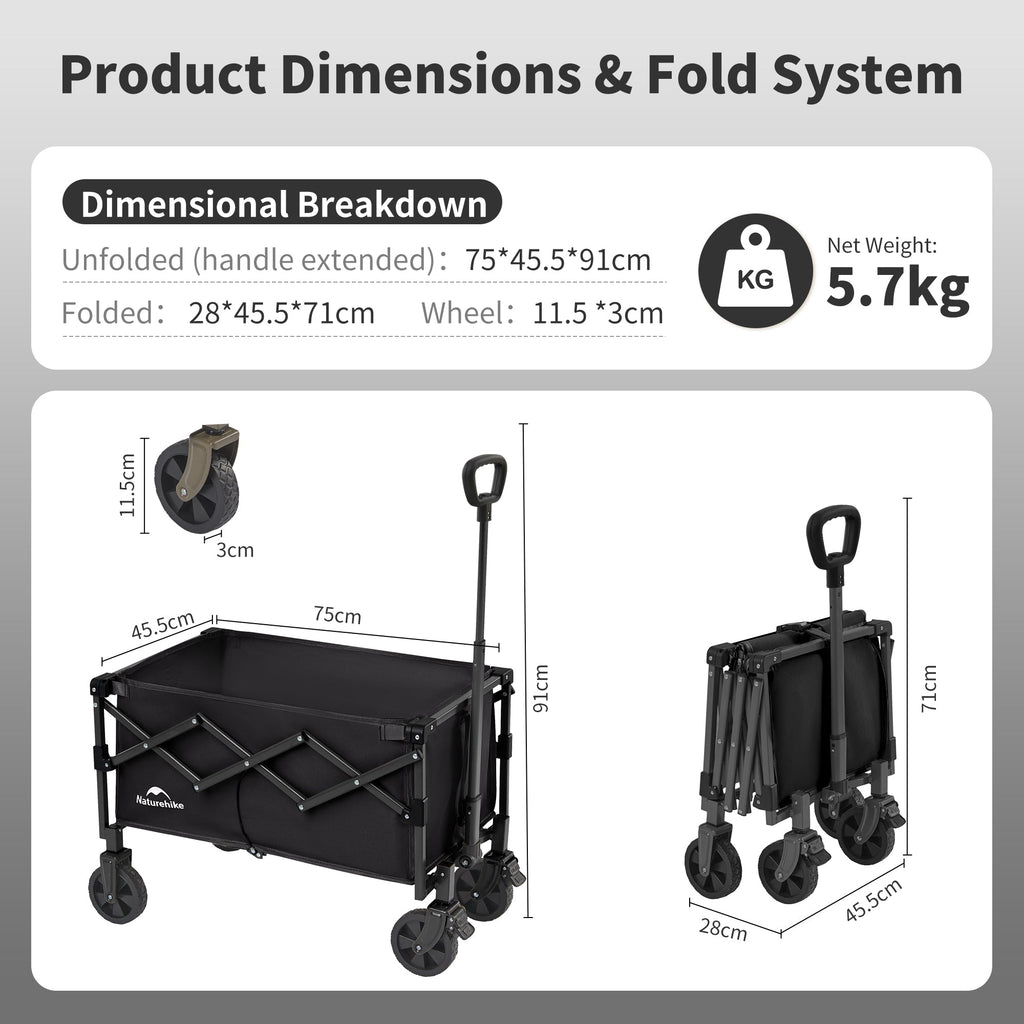 Lightweight Folding Camping Wagon