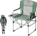 Naturehike Folding Camping Director Chair with Side Table and Storage Pockets