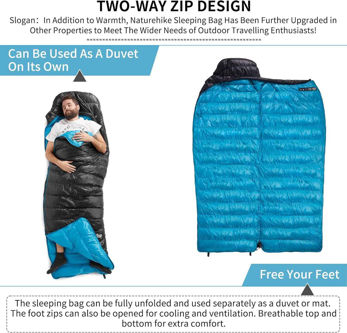 CW™400 Down Ultralight Sleeping Bag 41°F / 5°C