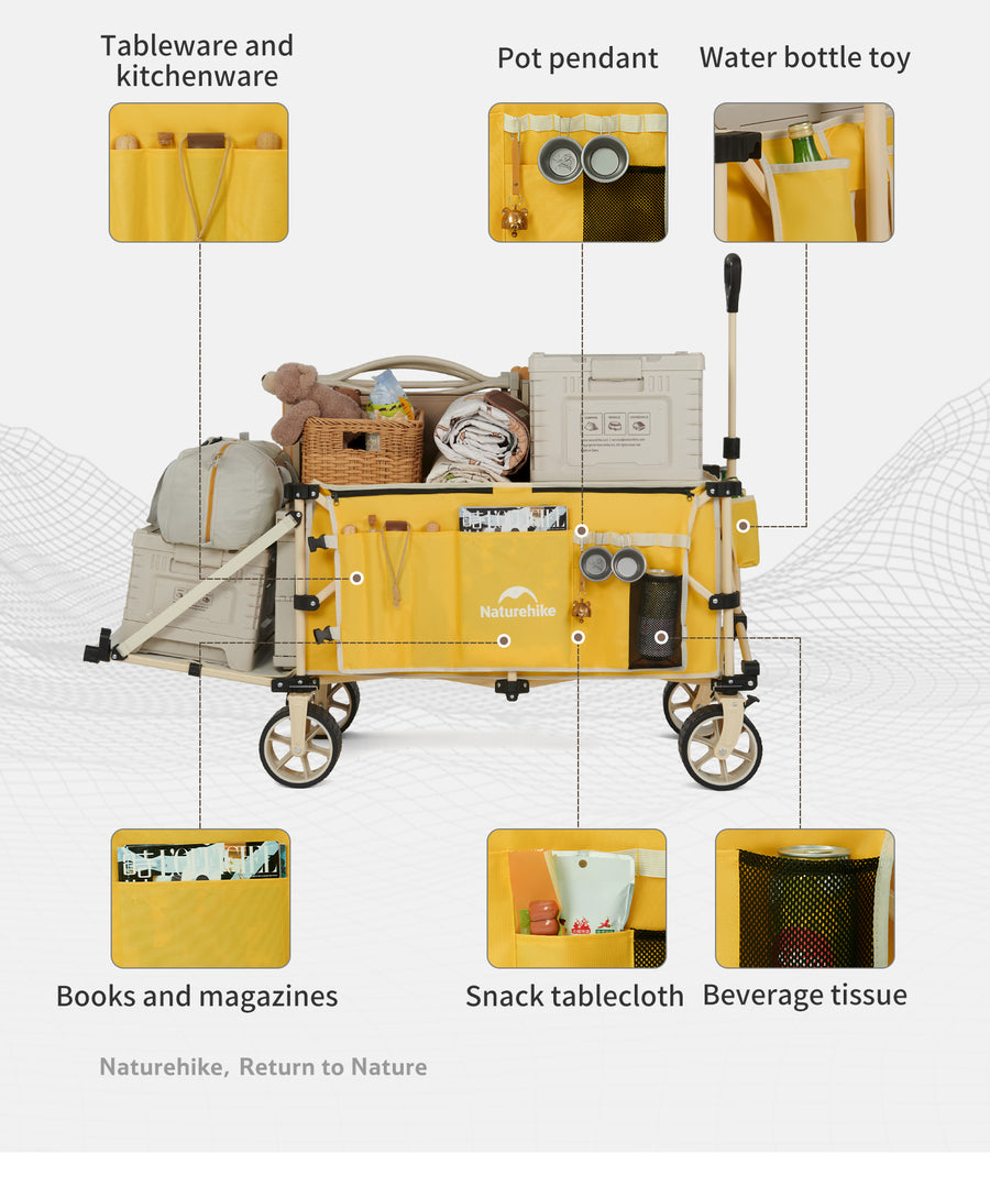Naturehike Light Folding gathering camping Wagon (2026)