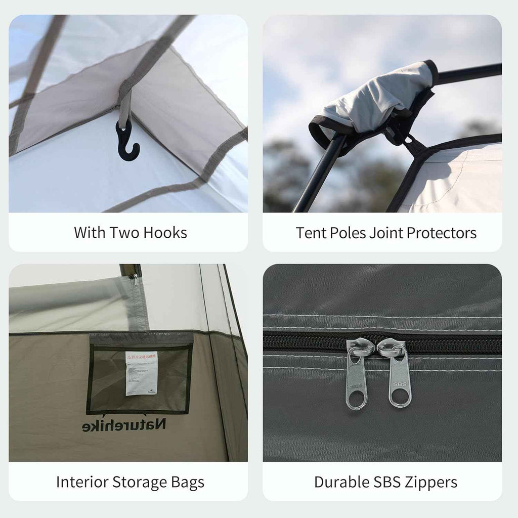 Cape™ 8.3 6-Person Square Pop-Up Camping Tent