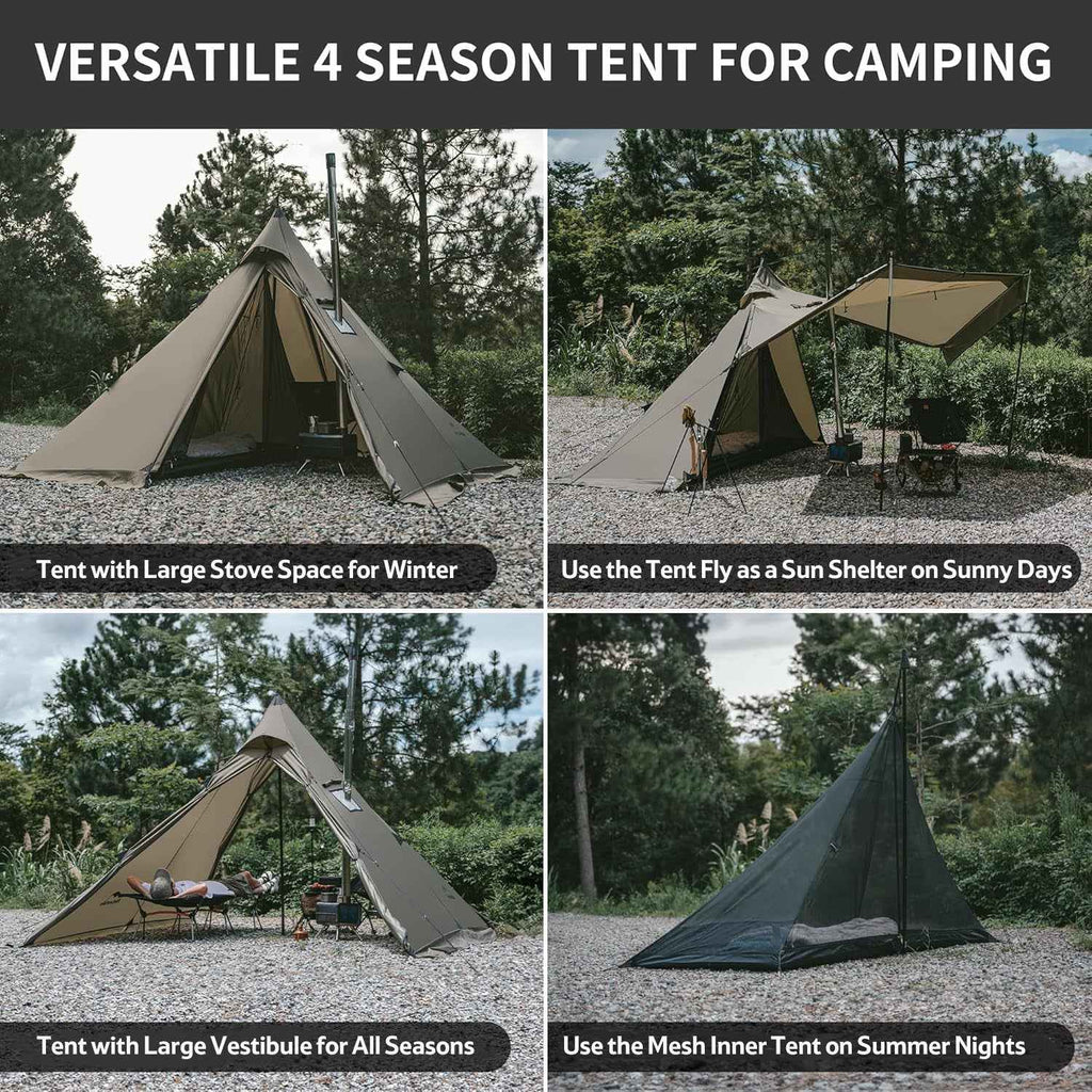 Ranch Fire™ 4-Person Pyramid Hot Tent