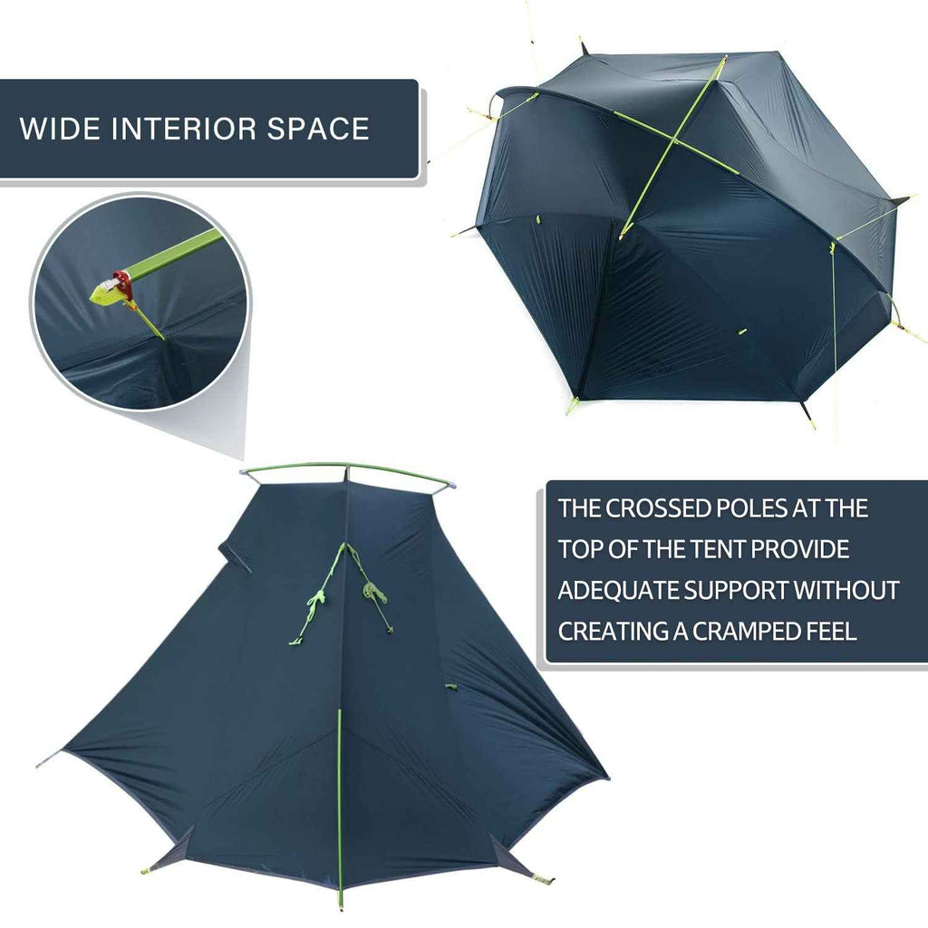 Tagar™ 1-Person Ultralight Backpacking Tent