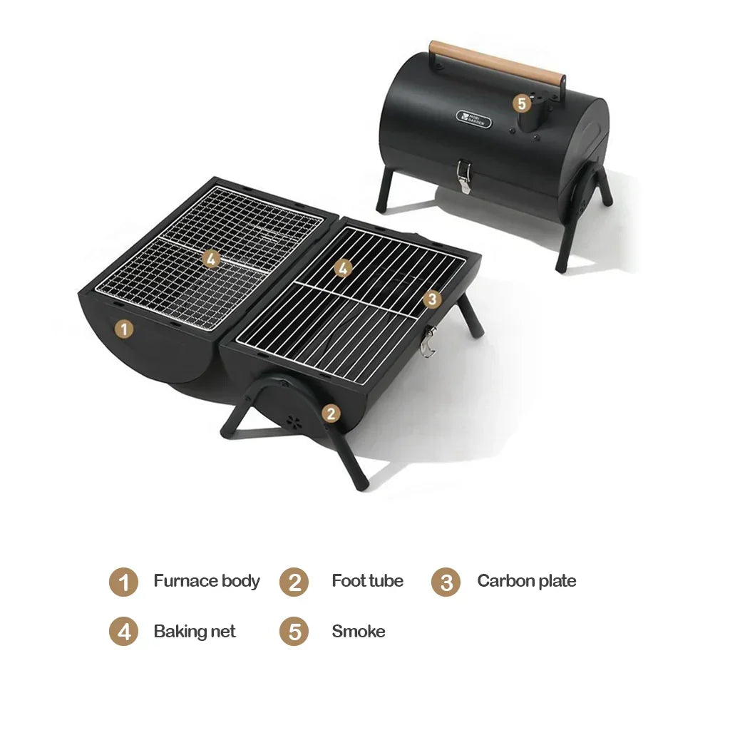 Mobi Garden Double-Sided Portable Barbecue Grill (2026)