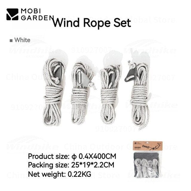 MOBI GARDEN 4m Reflective Guyline Set (4 Pack)